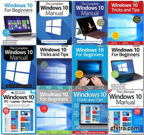 Windows 10 The Complete Manual, Tricks And Tips, For Beginners - 2021 Full Year Issues Collection