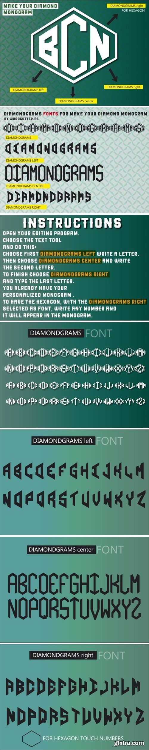 Diamondgrams Font