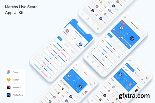 Matchs Live Score App UI Kit