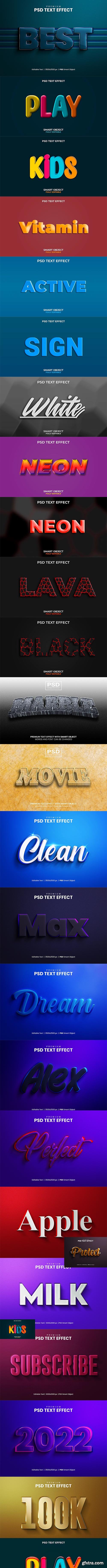 Psd text effect set vol 27 Psd text effect set vol 27