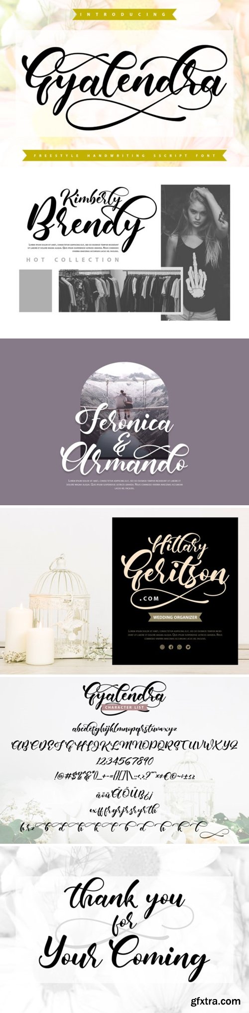 Gyalendra | Freestyle Handwriting Script Font