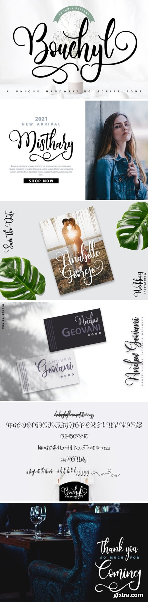 Bouchyl | Unique Handwriting Script Font