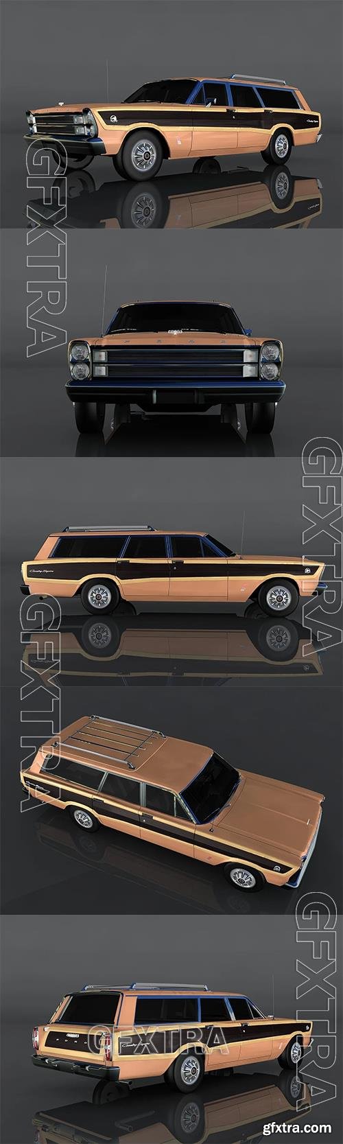 1966 Ford Country 3D Model o93617