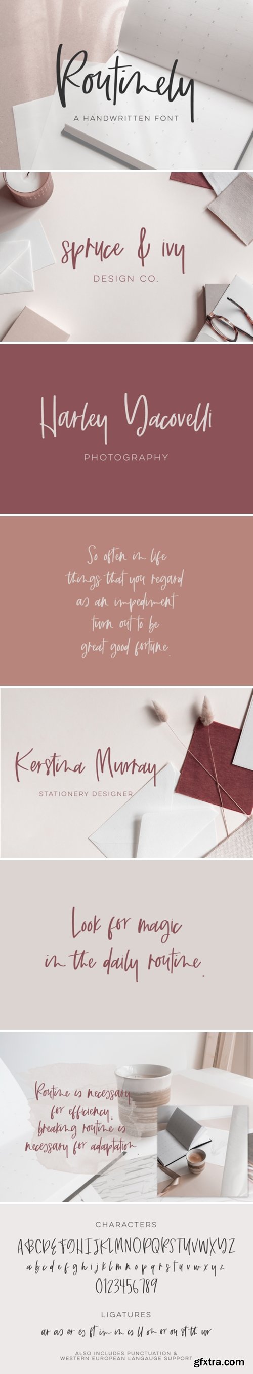 Routinely Script Font