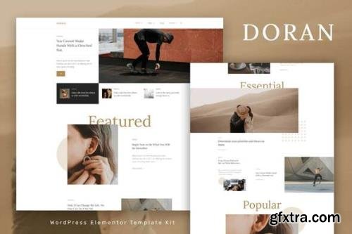 ThemeForest - Doran v1.0.0 - Blog & Magazine Elementor Template Kit - 35320430