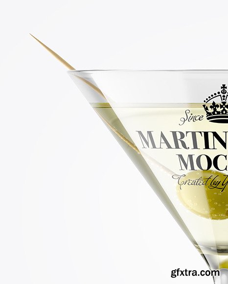 Martini Glass with Olive Mockup 88235