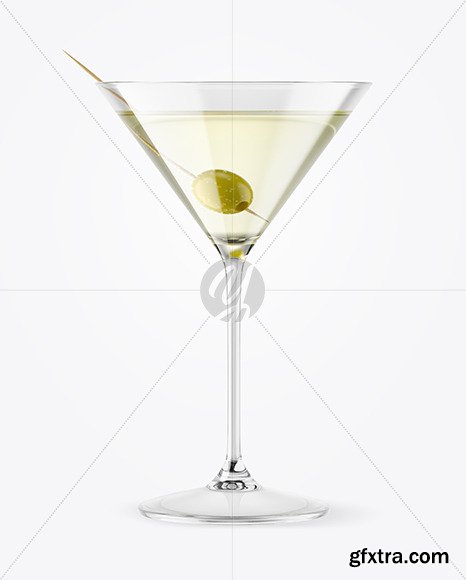 Martini Glass with Olive Mockup 88235