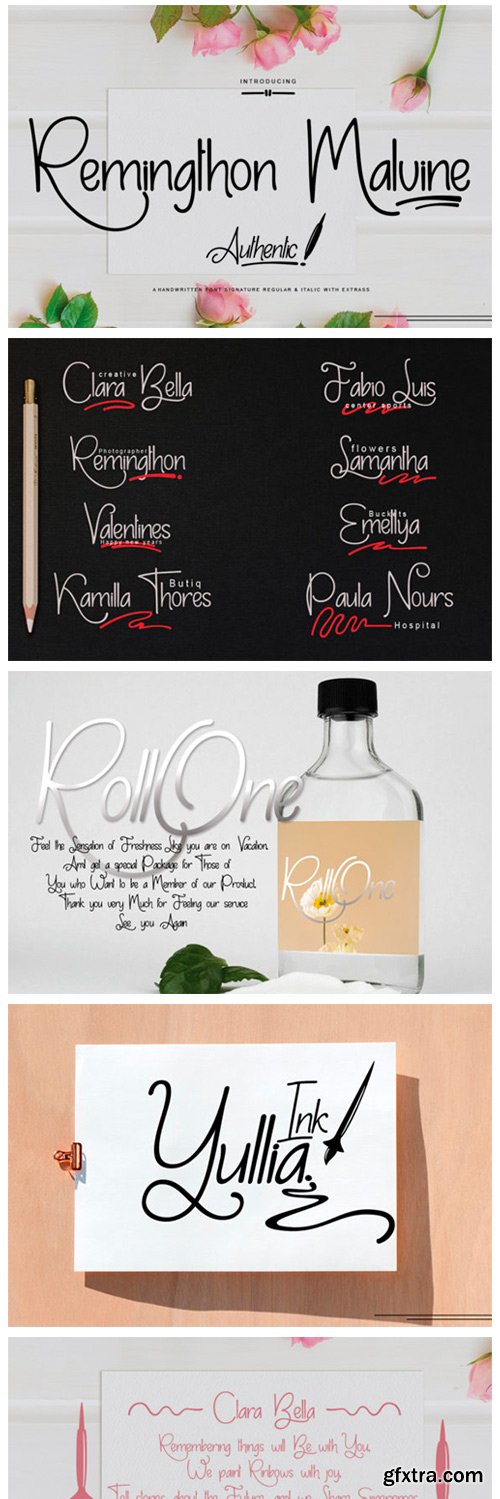 Remingthon Malvine Font