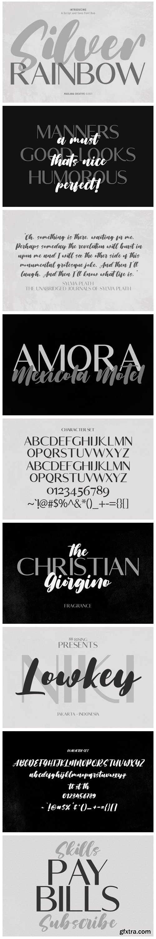 Silver Rainbow Font