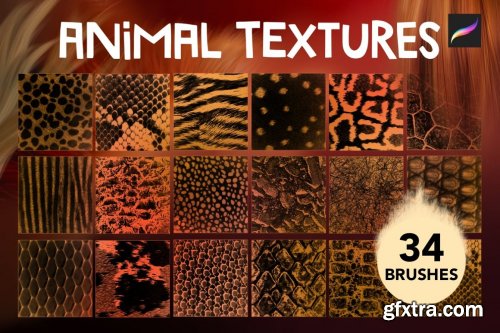 CreativeMarket - Animal Textures Procreate Brushes 6721508