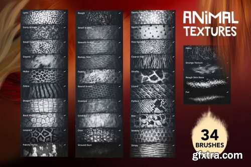 CreativeMarket - Animal Textures Procreate Brushes 6721508