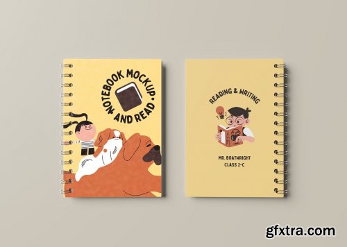 Spiral Notebook Mockup