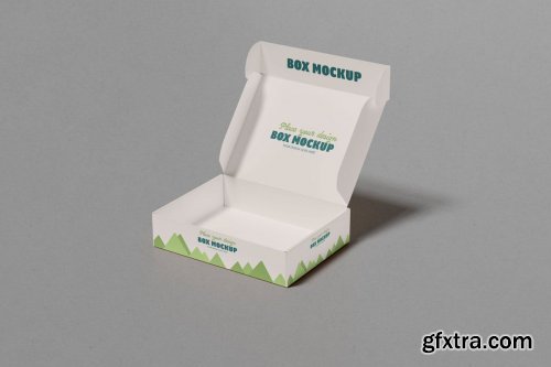 Box packaging mockup