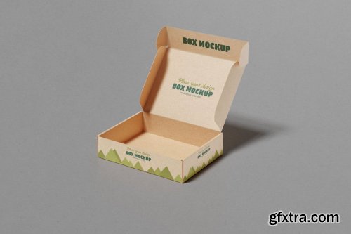 Box packaging mockup