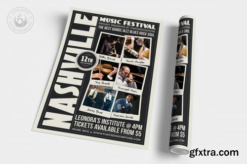 CreativeMarket - Music Festival Flyer Template V12 6726758
