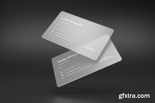  Transparent Business Card Mockups