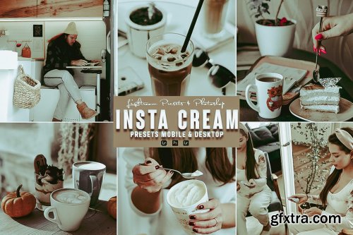 Insta Cream Photoshop Action & Lightrom Presets