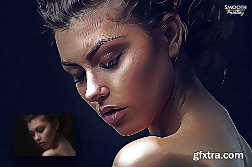 CreativeMarket - Smooth Painting Photoshop Action 6567505