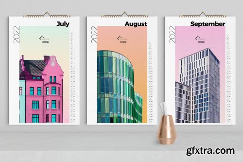 Colorful Architecture Wall Calendar 2022