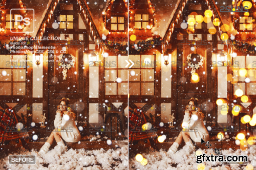 Christmas Lights Bokeh Overlay Photoshop #1