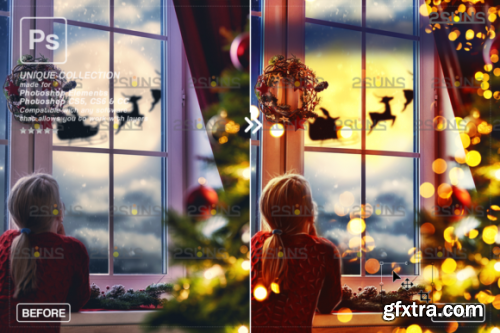 Christmas Lights Bokeh Overlay Photoshop #1