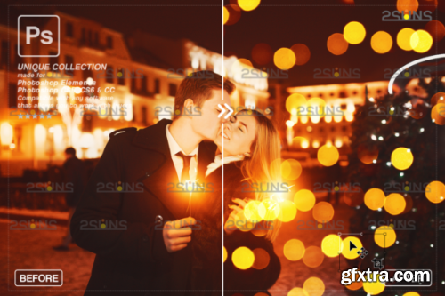 Christmas Lights Bokeh Overlay Photoshop #1