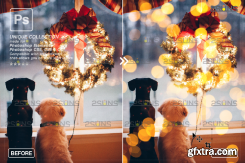 Christmas Lights Bokeh Overlay Photoshop 