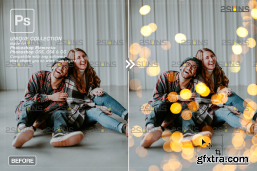 Christmas Lights Bokeh Overlay Photoshop #2