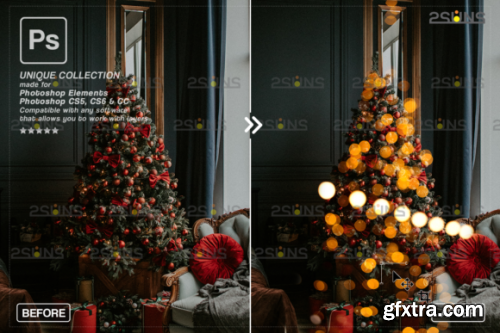 Christmas Lights Bokeh Overlay Photoshop #2