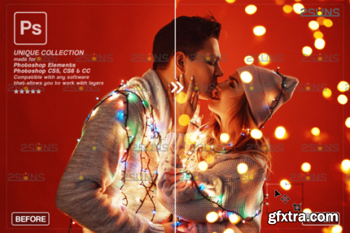 Christmas Lights Bokeh Overlay Photoshop #3