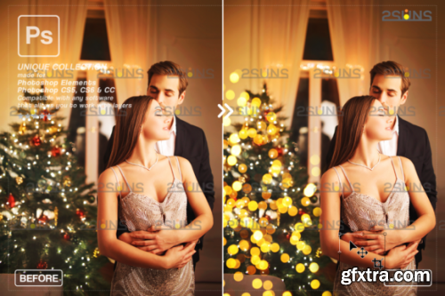 Christmas Lights Bokeh Overlay Photoshop #3