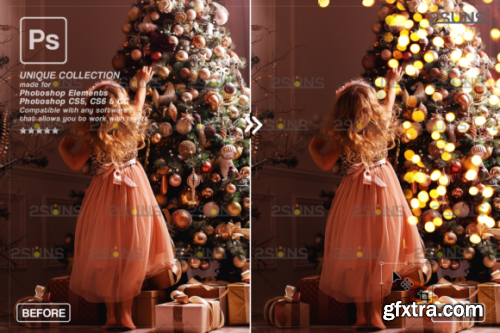 Christmas Lights Bokeh Overlay Photoshop #3