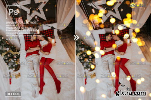 Christmas Lights Bokeh Overlay Photoshop #4