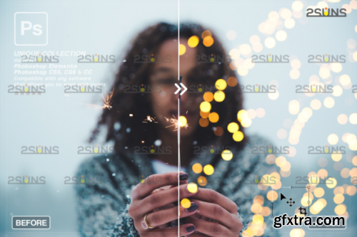 Christmas Lights Bokeh Overlay Photoshop #4