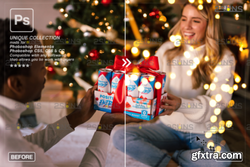 Christmas Lights Bokeh Overlay Photoshop #5