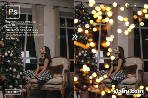 Christmas Lights Bokeh Overlay Photoshop #5