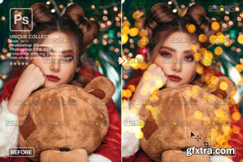 Christmas Lights Bokeh Overlay Photoshop #5