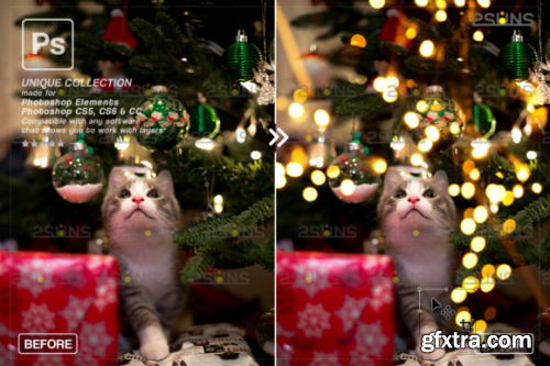 Christmas Lights Bokeh Overlay Photoshop #5