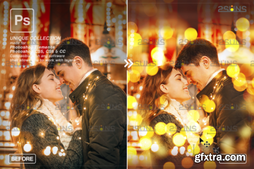 Christmas Lights Bokeh Overlay Photoshop #6