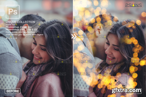 Christmas Lights Bokeh Overlay Photoshop #6