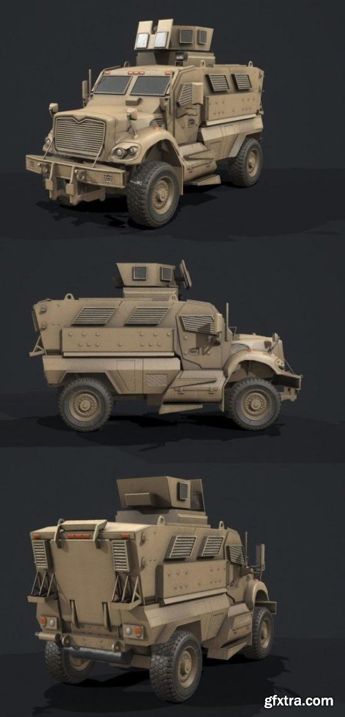 Turbosquid - MaxxPro Armored Fighting Vehicle Rigged