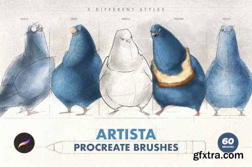 CreativeMarket - Artista Procreate Brushes 4762278