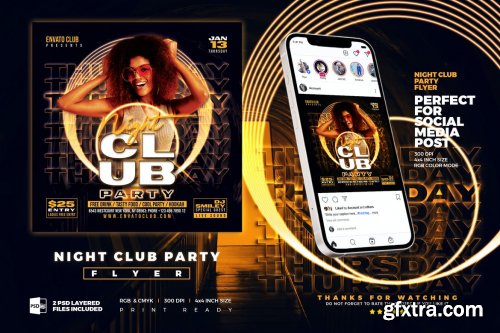 Night Club Party Flyer | DJ Party