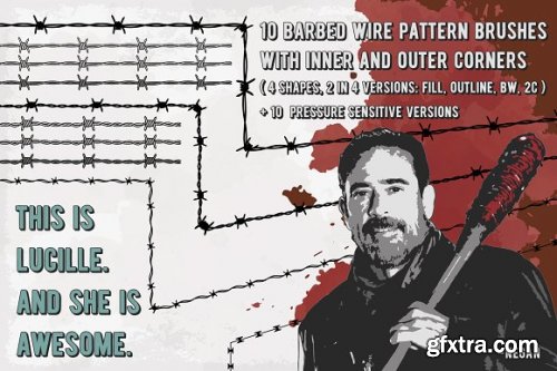 Lucille - Barbed Wire AI Brushes