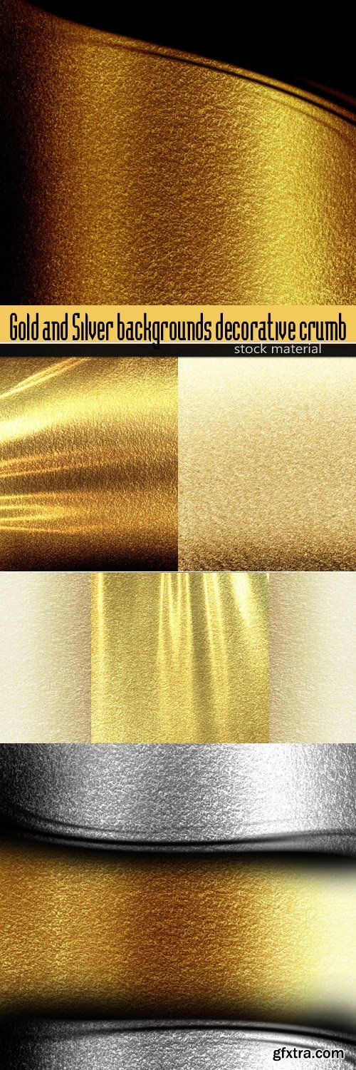 Gold and Silver backgrounds decorative crumb