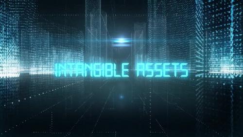 Videohive - Skyscrapers Digital City Economics Word Intangible Assets - 35281363 - 35281363