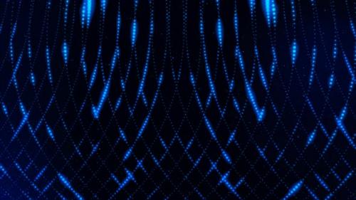 Videohive - Blue Color Glowing Grid Line Particle Animated Background - 35371004 - 35371004