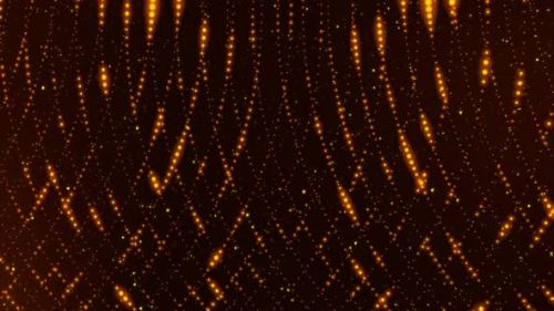 Videohive - Brown Color Glowing Grid Line Particle Animated Background - 35371008 - 35371008