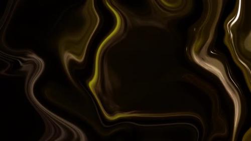 Videohive - Abstract Yellow Dark Marble Liquid Animated Background - 35371217 - 35371217