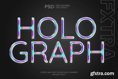 Holographic Text Effect PSD